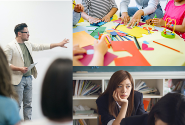 当校の講師は、アクティブな子供のレッスンから大学のハイレベルの英語コースまで、あらゆるレベルを教えることができます